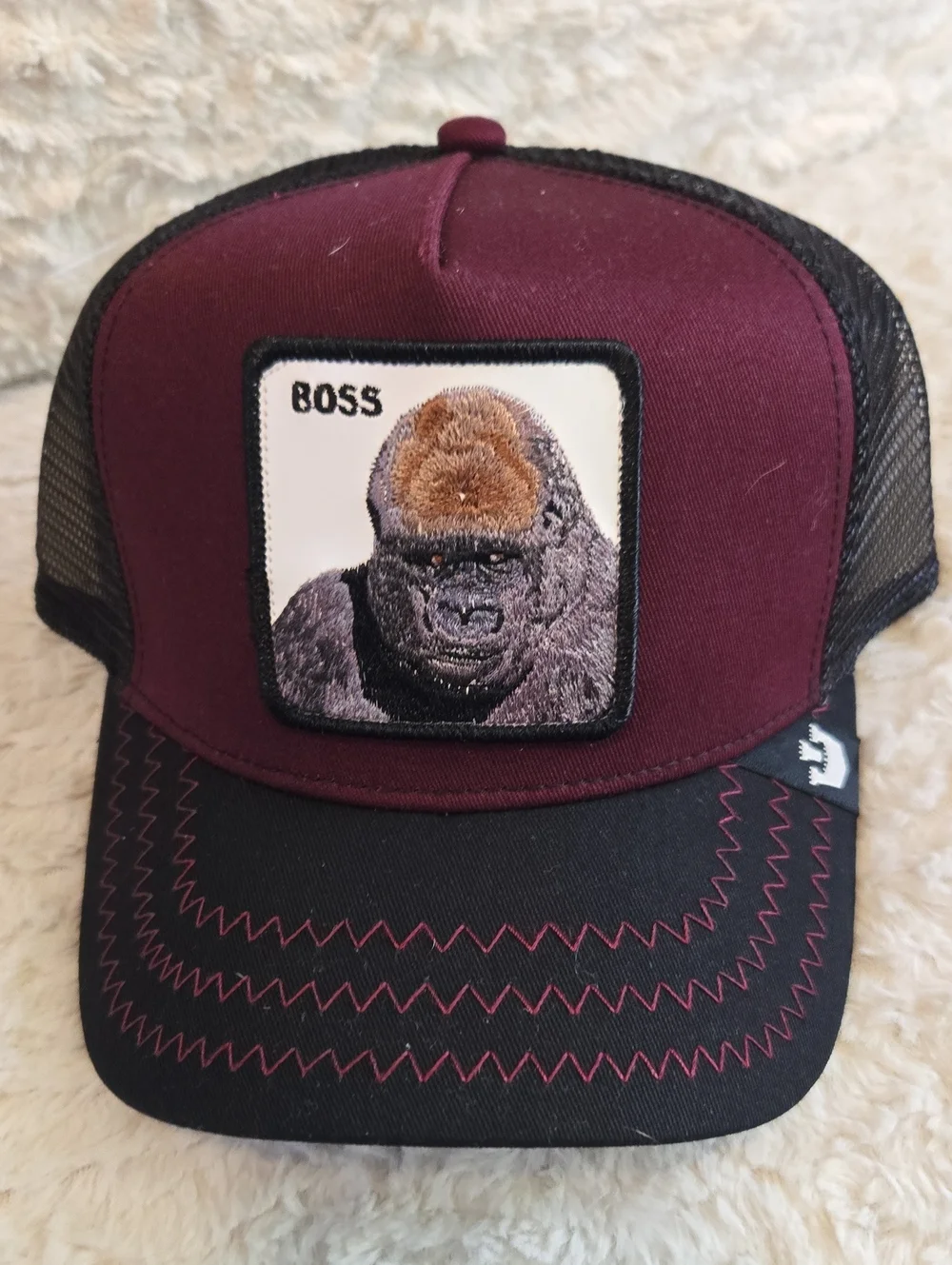 Goorin Bros Maroon and Black 